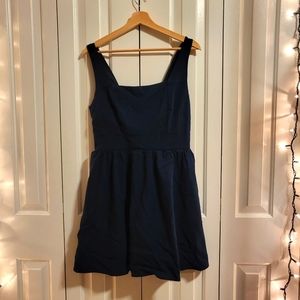 NWT Francesca's Navy Blue Kelsie Square Neck Mini Dress Size Large by Blue Rain
